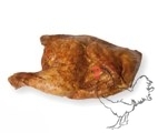 Grilled half chicken